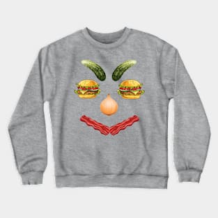 Cheeseburger face Crewneck Sweatshirt